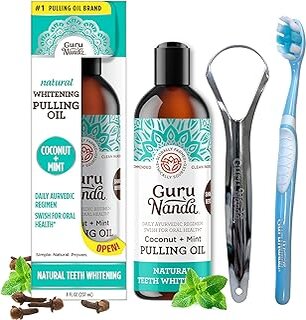 GuruNanda Coconut Oil Pulling with 7 Essential Oils